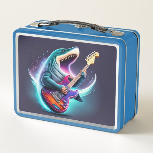 Rocking Megalodon Metal Lunchbox (Rückseite)