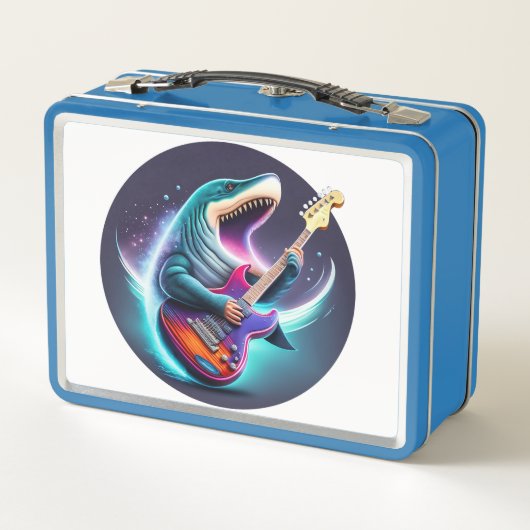 Rocking Megalodon Metal Lunchbox (Rückseite)
