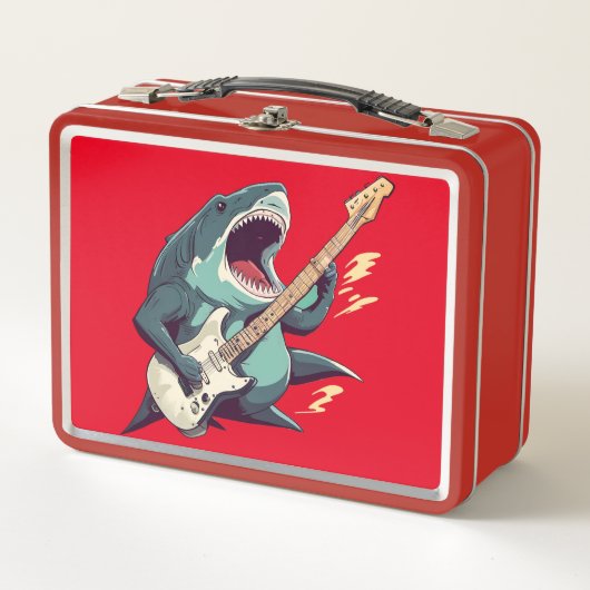 Rocking Megalodon Metal Lunchbox (Vorderseite)