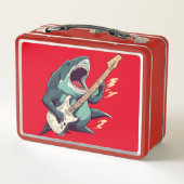 Rocking Megalodon Metal Lunchbox (Rückseite)