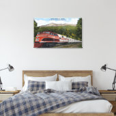 Rocking Mountain Rocket Train Leinwanddruck (Insitu (Schlafzimmer))