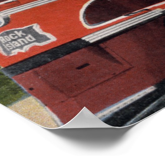 Rocking Mountain Rocket Train Poster (Ecke)