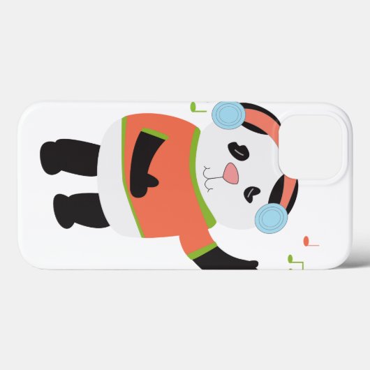 Rocking Panda Bear Case-Mate iPhone Hülle (Rückseite (Horizontal))