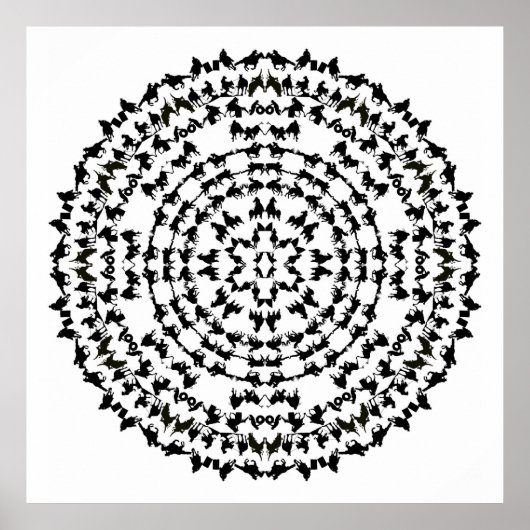 Rocking R Rodeo Mandala 1 Poster (Vorne)