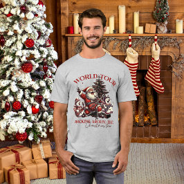 Rocking rund um die Weihnachtsbaum-Nordpol-Band T-Shirt