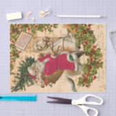 Rocking Santa Seidenpapier (Handwerk)