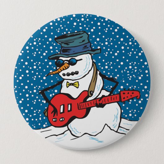 Rocking Snowman Button (Vorderseite)