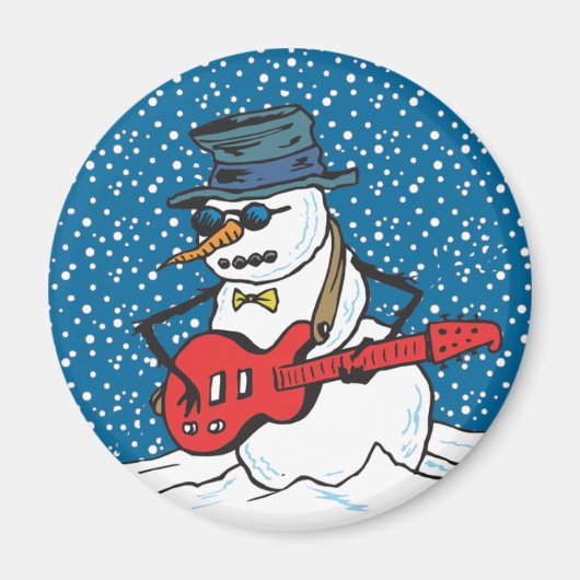 Rocking Snowman Magnet (Vorne)