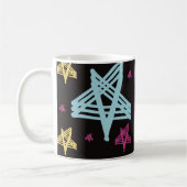 Rocking Stars Rosa Blau Kaffeetasse (Links)