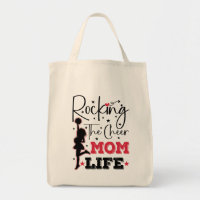 Rocking The Cheer Mama Life Funny Cheleading Cool