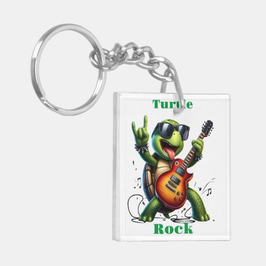 Rocking Turtle Jam Session Schlüsselanhänger (Vorderseite links)