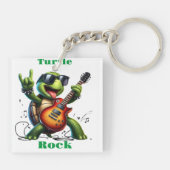 Rocking Turtle Jam Session Schlüsselanhänger (Rückseite)