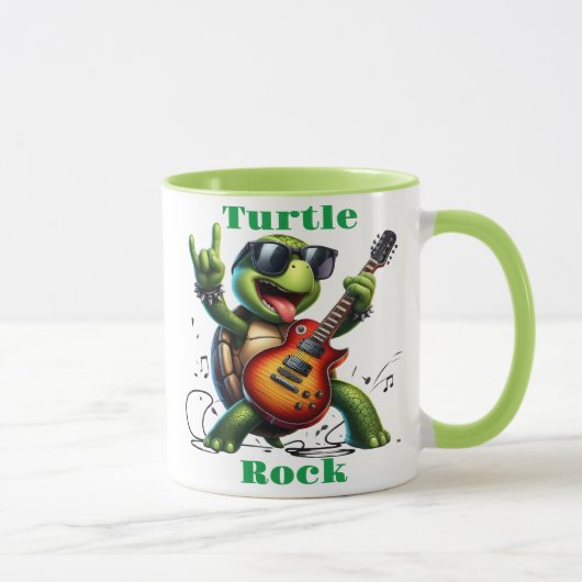 Rocking Turtle Jam Session Tasse (Rechts)