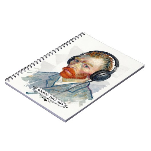 Rocking Vincent since 1880 Notebook Journal Notizblock (Linke Seite)