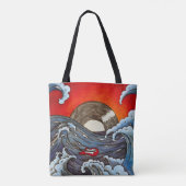Rocking Waves Tote Tasche (Rückseite)