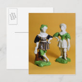 Rockingham-Figuren aus der Commedia Postkarte (Vorne/Hinten)