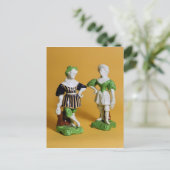 Rockingham-Figuren aus der Commedia Postkarte (Stehend Vorderseite)