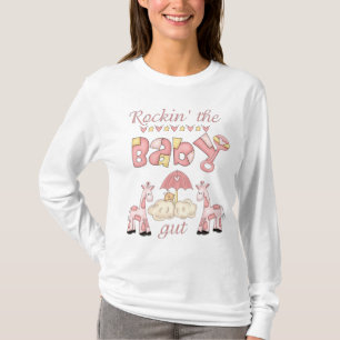 Rockin's Baby Gut Long Sleeve in Pink T-Shirt