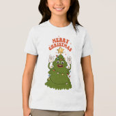 Rockins Weihnachtsbaum - Ein festlicher Urlaubstur Tri-Blend Shirt (Vorderseite)