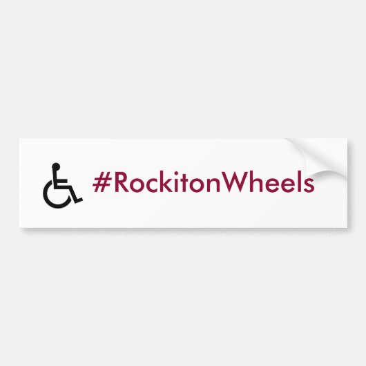 #RockitonWheels Autoaufkleber (Vorne)