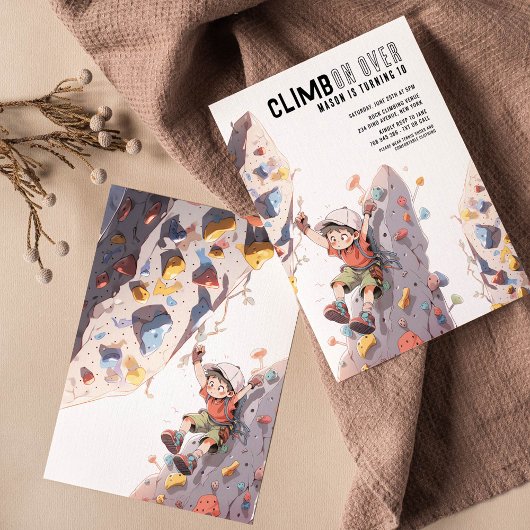 RockkletterGeburtstag Einladung