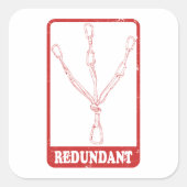 Rockkletterstation Quadratischer Aufkleber (Vorderseite)