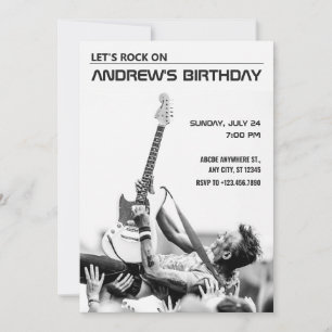 Rockkonzert Geburtstag Einladung