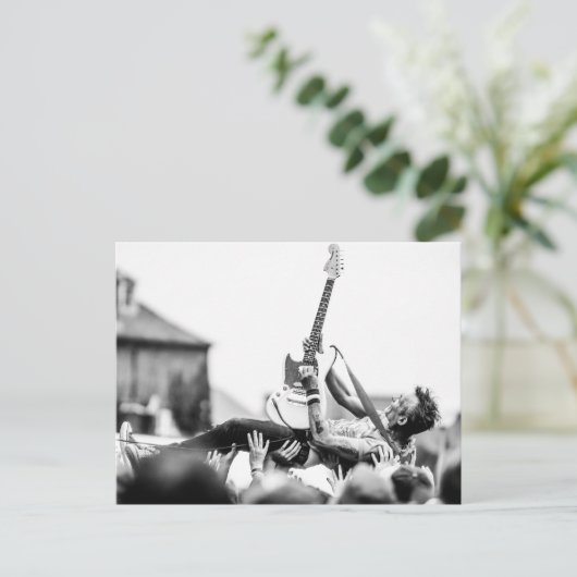 Rockkonzert Postkarte (Stehend Vorderseite)