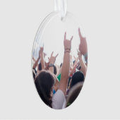 Rockkonzert-Publikum Ornament (Vorderseite)