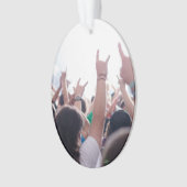 Rockkonzert-Publikum Ornament (Vorderseite)