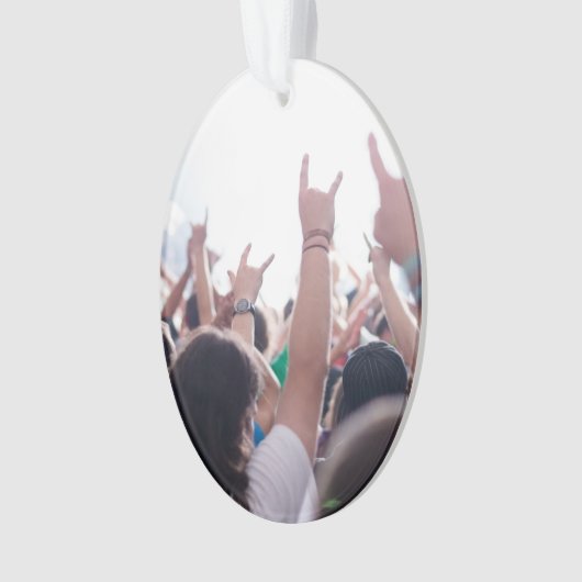 Rockkonzert-Publikum Ornament (Vorderseite)