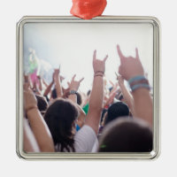 Rockkonzert-Publikum