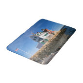 Rockland Breakwater Lighthouse, Maine Bath Mat Badematte (Schrägansicht)