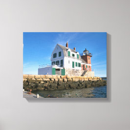Rockland Breakwater Lighthouse, Maine Canvas Print Leinwanddruck