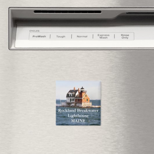 Rockland Breakwater Lighthouse, Maine Magnet (In Situ (Geschirrspüler))