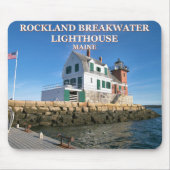 Rockland Breakwater Lighthouse, Maine Mousepad (Vorne)