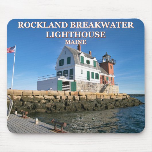 Rockland Breakwater Lighthouse, Maine Mousepad (Vorne)