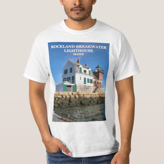 Rockland Breakwater Lighthouse, Maine T - Shirt (Vorderseite)