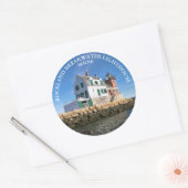 Rockland Breakwater Lighthouse, ME Round Stickers (Umschlag)