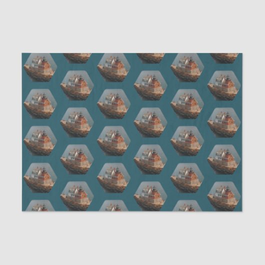 Rockland Breakwater Maine Lighthouse Seidenpapier (Vorderseite)