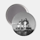 Rockland Harbour Breakwater Lighthouse Magnet (Vorderseite/Rückseite)