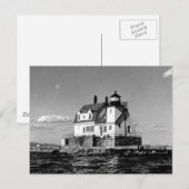 Rockland Harbour Breakwater Lighthouse Postkarte (Vorne/Hinten)