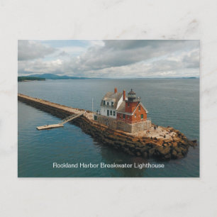 Rockland Harbour Breakwater Lighthouse Postkarte