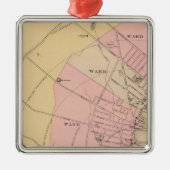 Rockland, Maine Silbernes Ornament (Vorne)