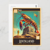 Rockland, Maine | VINTAG Postkarte (Vorne/Hinten)