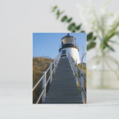 Rockland Maine von Owl's Head Lighthouse Postkarte (Stehend Vorderseite)