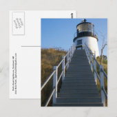 Rockland Maine von Owl's Head Lighthouse Postkarte (Vorne/Hinten)