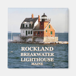 Rockland Wellenbrecher-Leuchtturm, Maine-Magnet Magnet