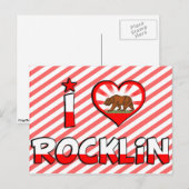 Rocklin, CA Postkarte (Vorne/Hinten)