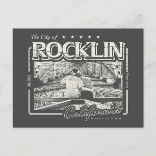ROCKLIN KALIFORNIEN VINTAGE - STADT ROCKLIN CA POSTKARTE